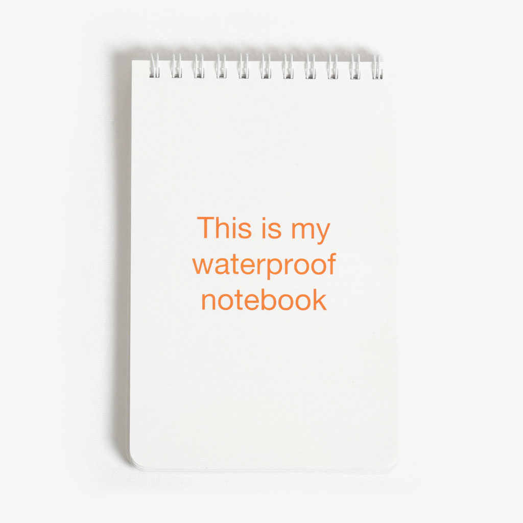 Hardcover Spiral Binding Waterproof Notepad — Lancaster