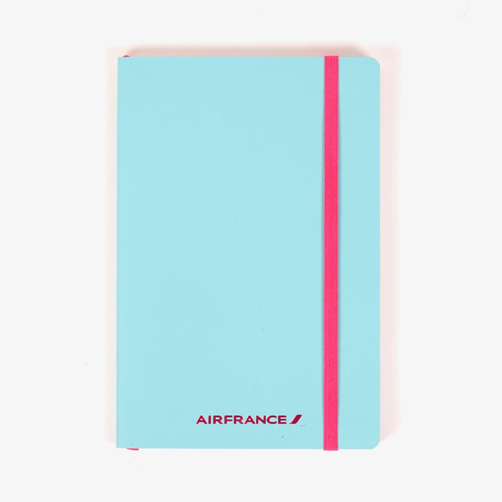 Smooth Cover with Elastic Band Notebook — Air France