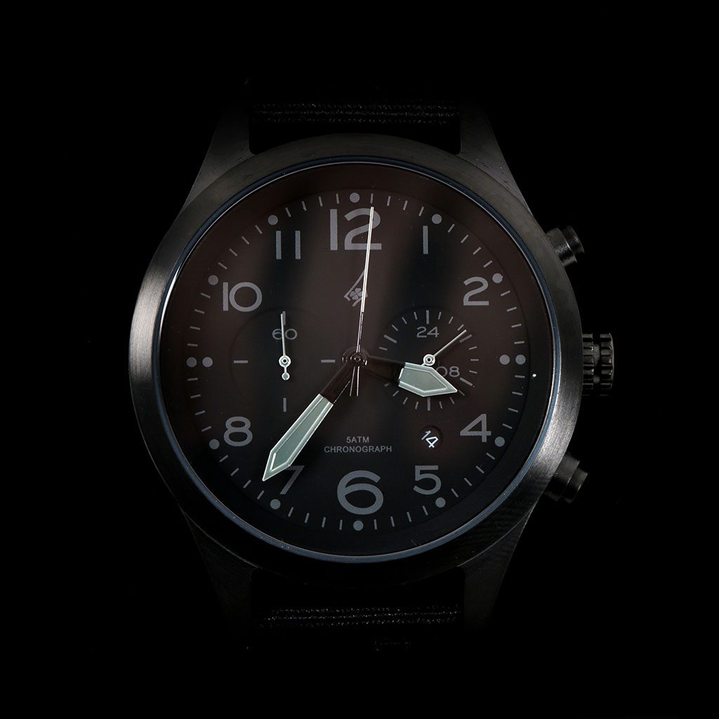Flight Chronograph Flyback Watch with Canvas Bracelet — Dassault Aviation