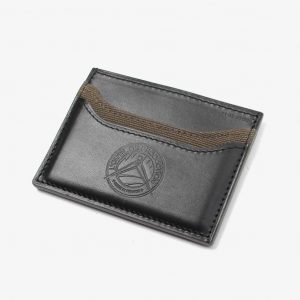 Slim Card Holder in Leather and Canvas — L'Outil de Production | AME