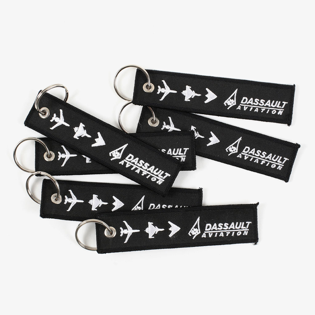 Porte-clés Moto Personnalisé Lot De 3 - Broderie « The Key To Happiness », 13 Cm, Tissu Doux Anti-rayures