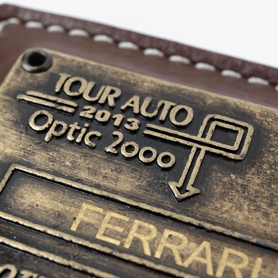 Leather & Metal Paperweight — Tour Auto | AME