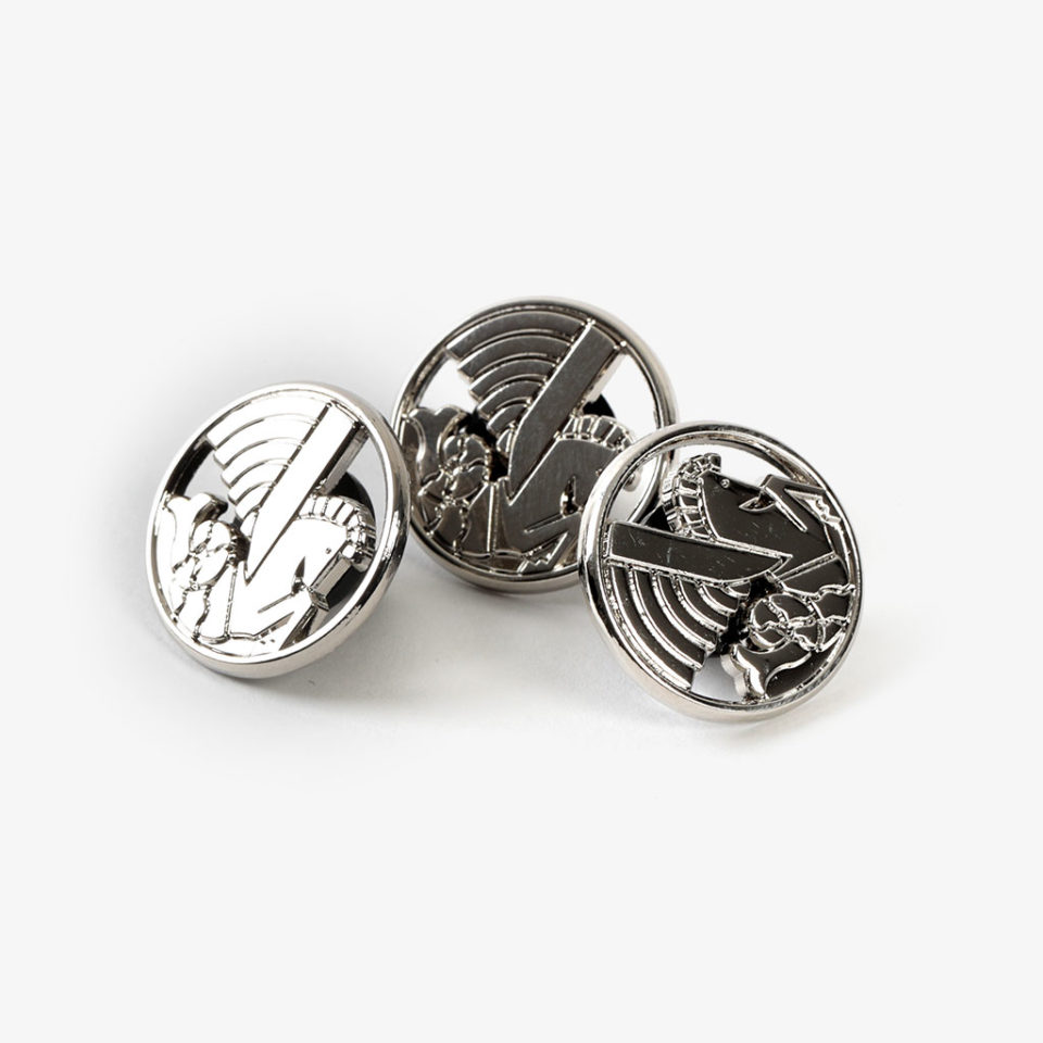 Broche Dorée Air France Hippocampe Ailé - Occasion Très Bon état - Vintage