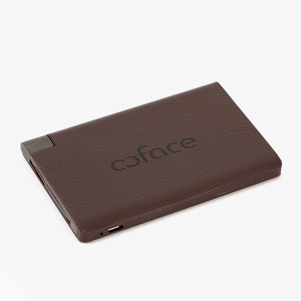 Extra Slim Leather Power Bank — Coface