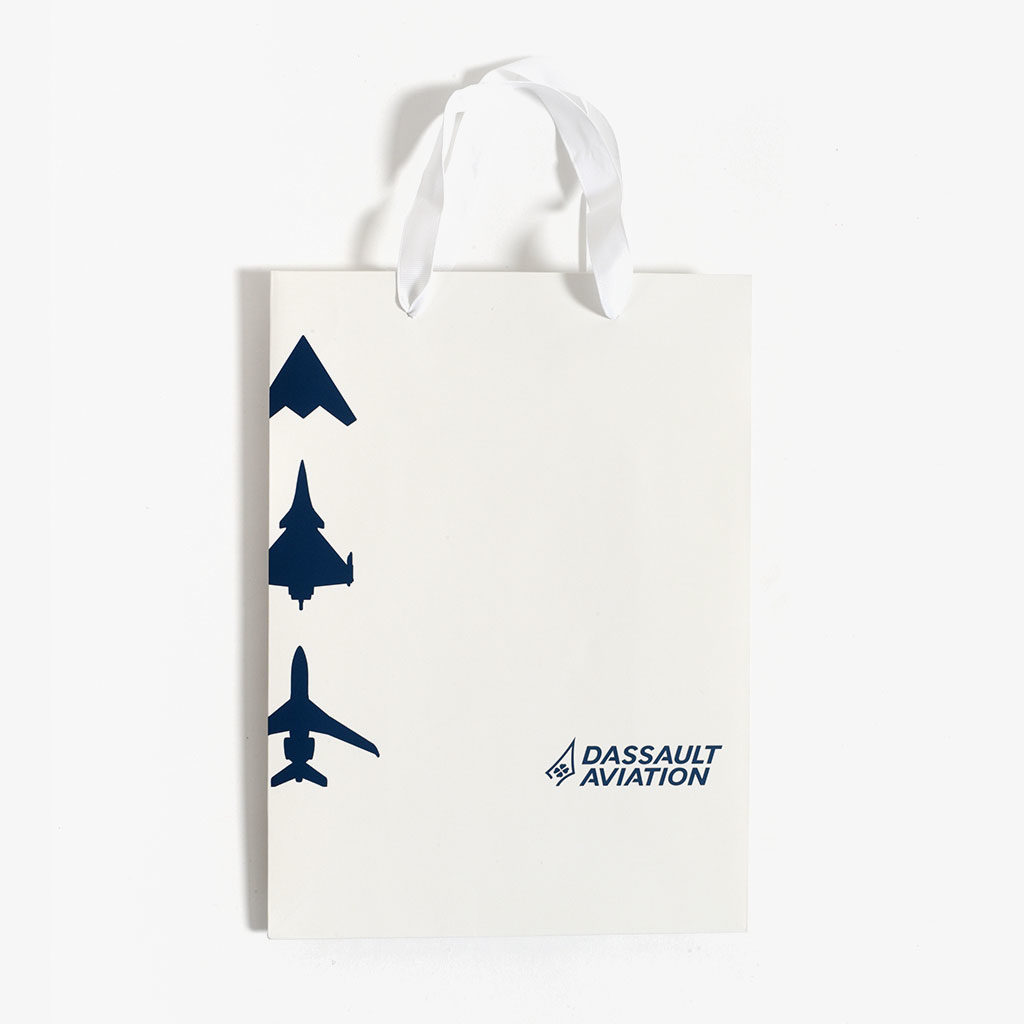 White Soft Touch Bag — Dassault Aviation