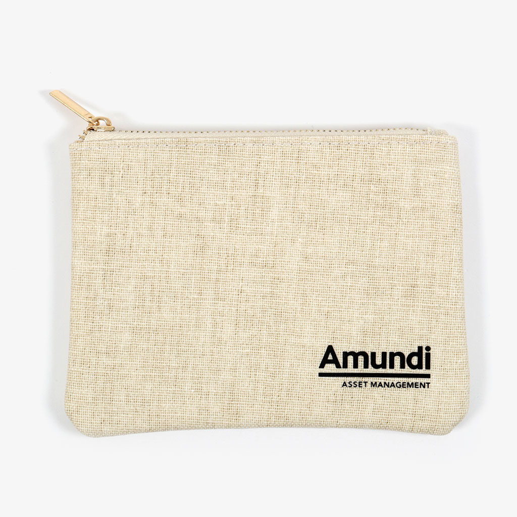 Linen Zippered Pouch — Amundi