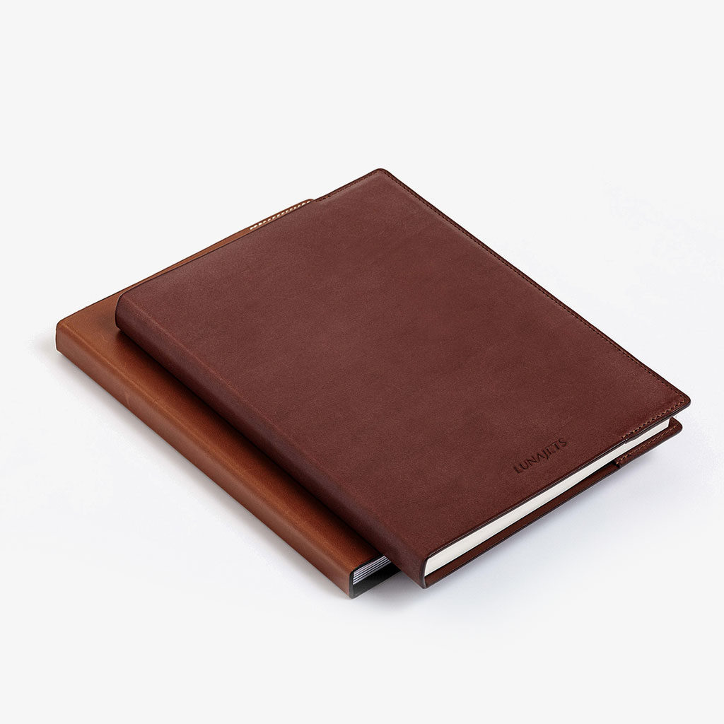 Carnet Couverture Cuir — Luna Jets