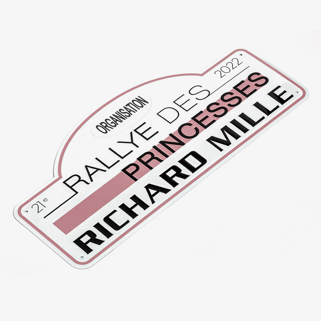 Rallye des Princesses Car Plate — Richard Mille
