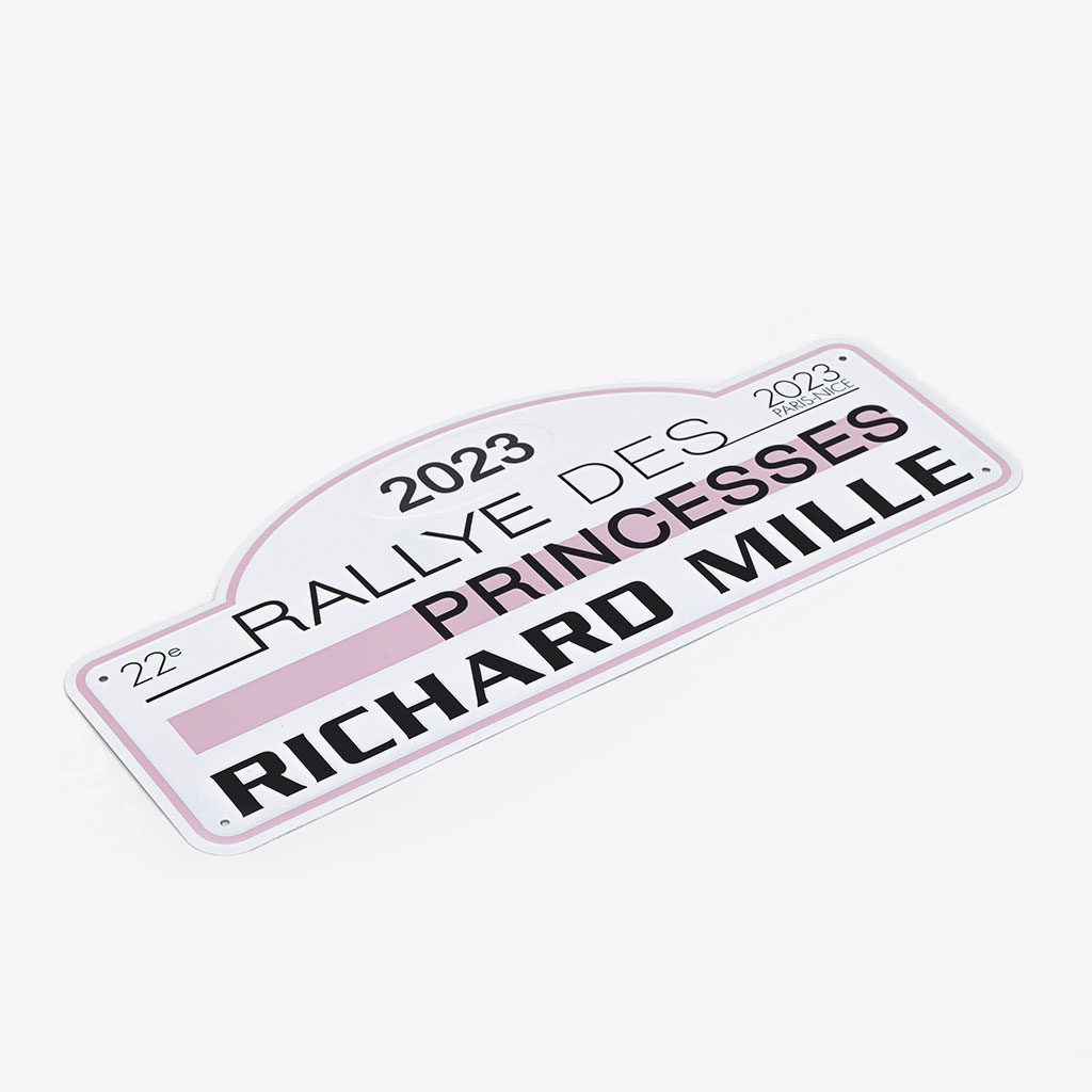 Rallye des Princess 2023 Car Plate — Richard Mille