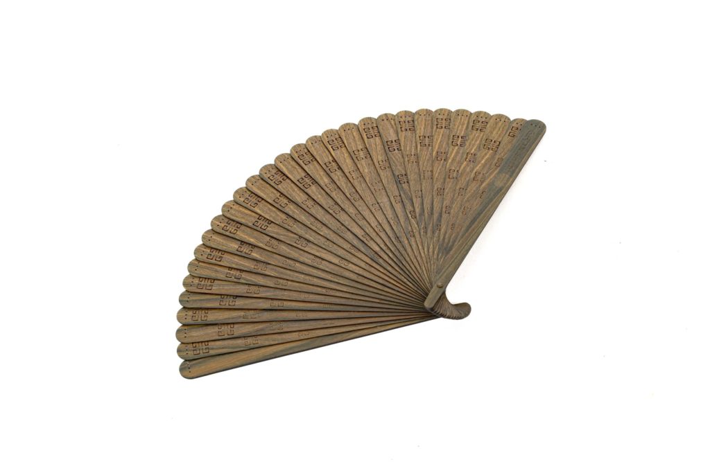 wooden fan made with traditional craftsmanship