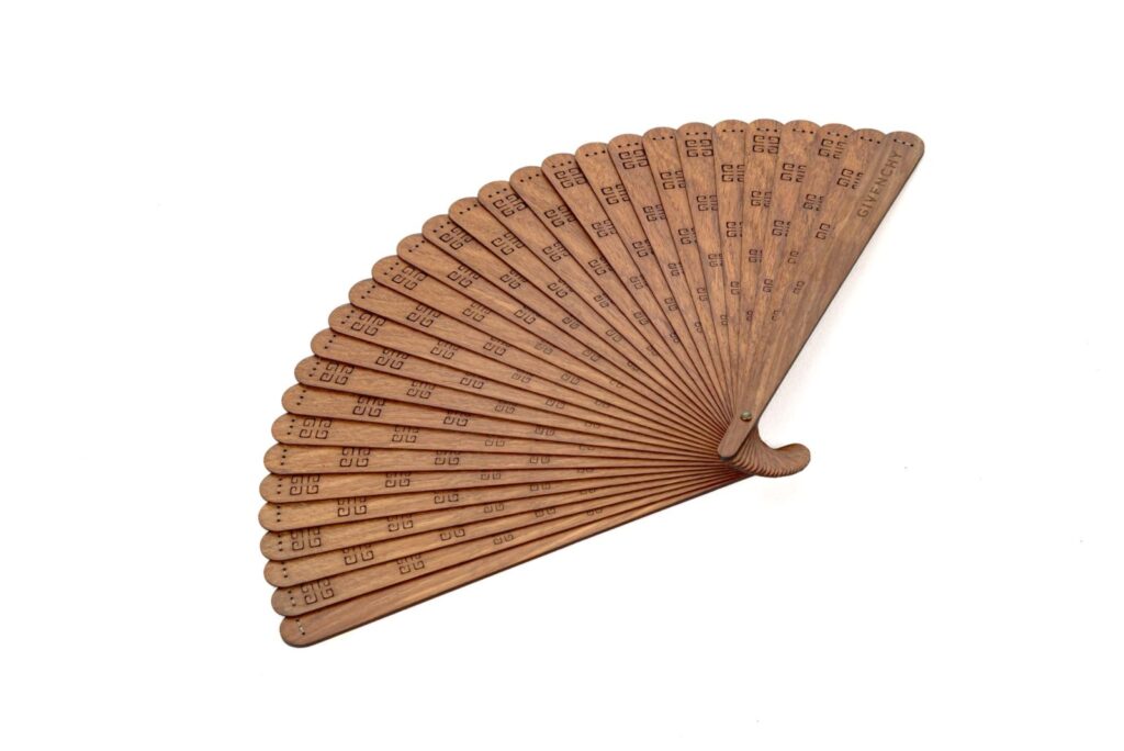 wooden fan made with traditional craftsmanship